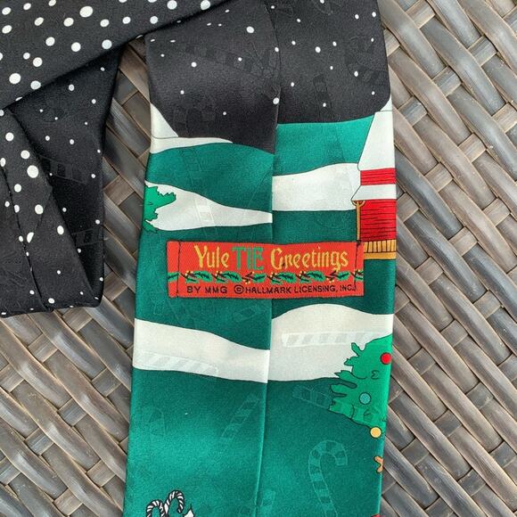 Golfing Santa Christmas necktie - Picture 4 of 5
